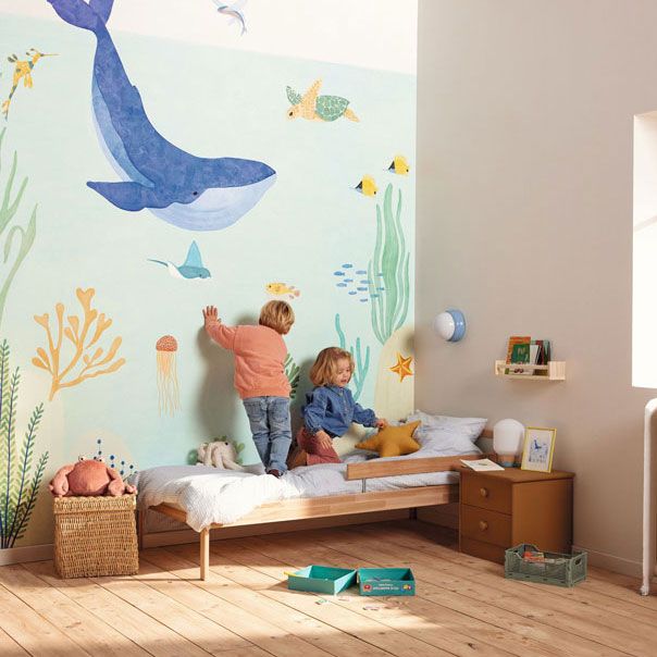 papel mural de fondo marino 
