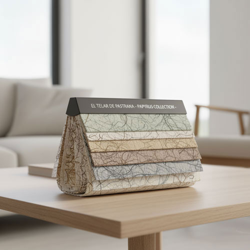 Muestrario tejido papyrus