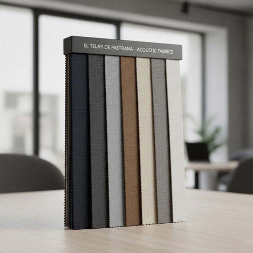 Muestrario tejido acustico