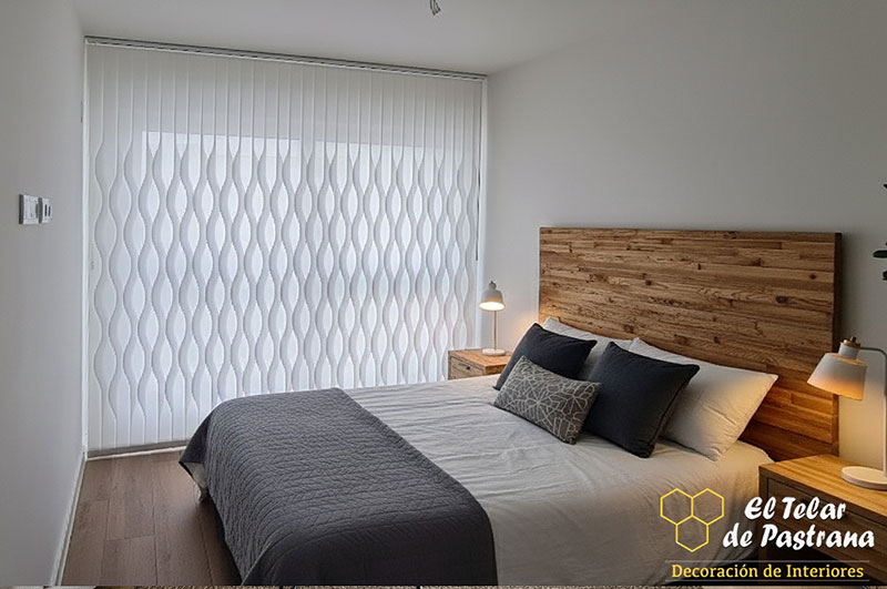 Ambiente salon cortinas ondas los molinos Cortinas verticales ondas los molinos