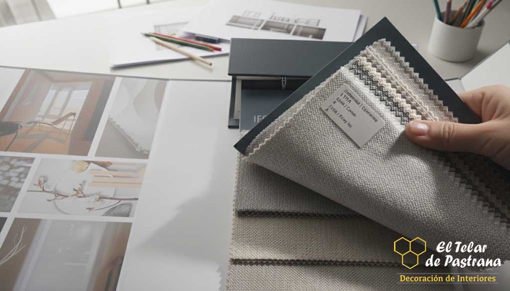 Muestrario de tejidos para cortinas verticales