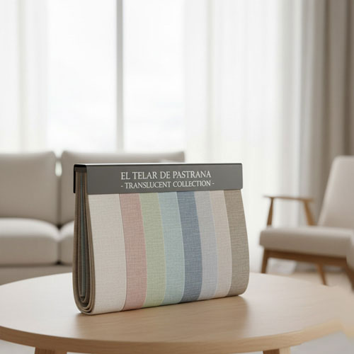 Muestrario tejido traslucido