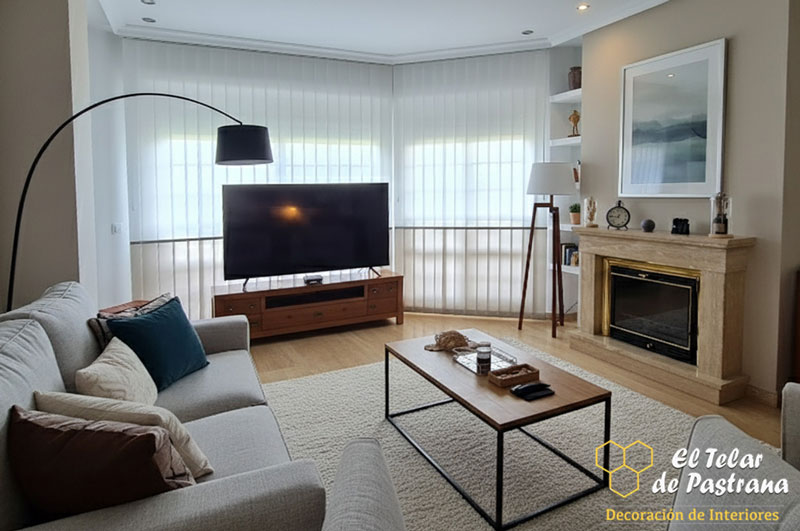 Cortina vertical para salon pozuelo