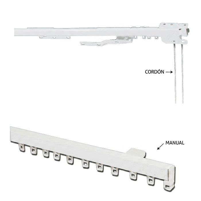 Confección cortinas fruncidas