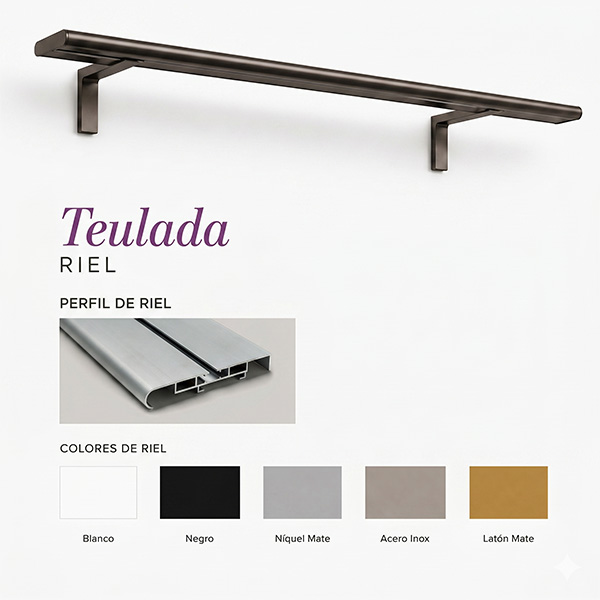 Colores disponibles para riel Teulada