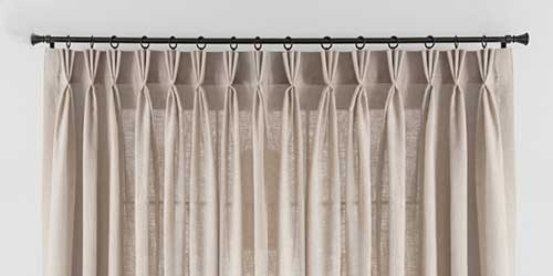 Cortinas en Pinza de Pliegue a Medida