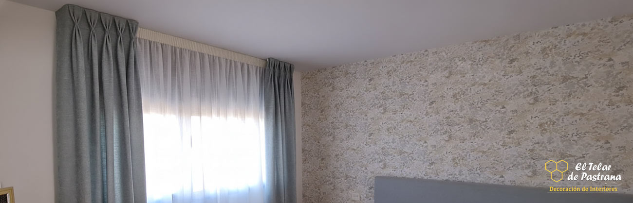Cortinas pinza pliegue Madrid - Taller propio artesano 