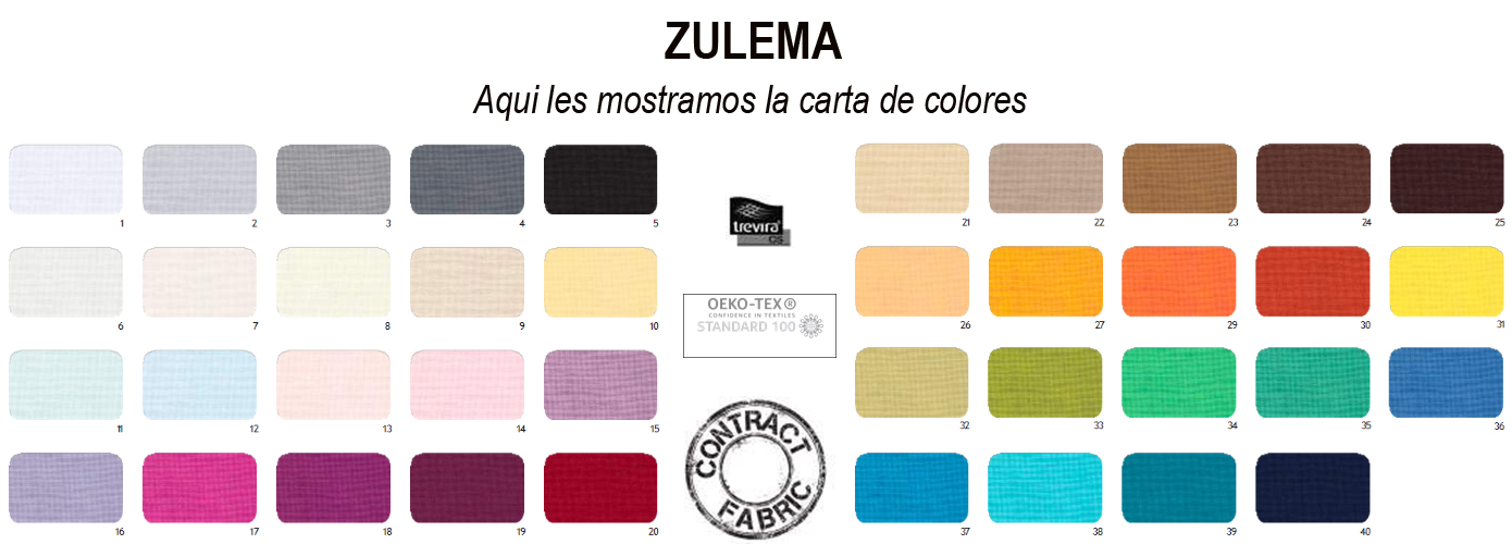 Carta colores tejido zulema