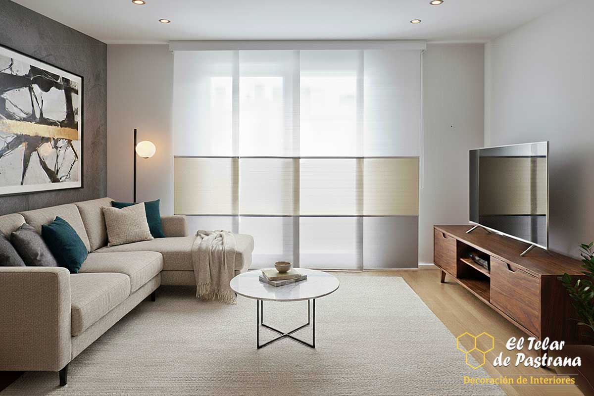 Panel japonés de tres franjas en Móstoles