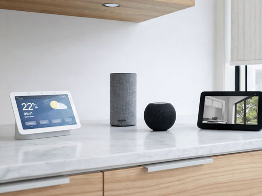 Control por voz Alexa Google Assistant