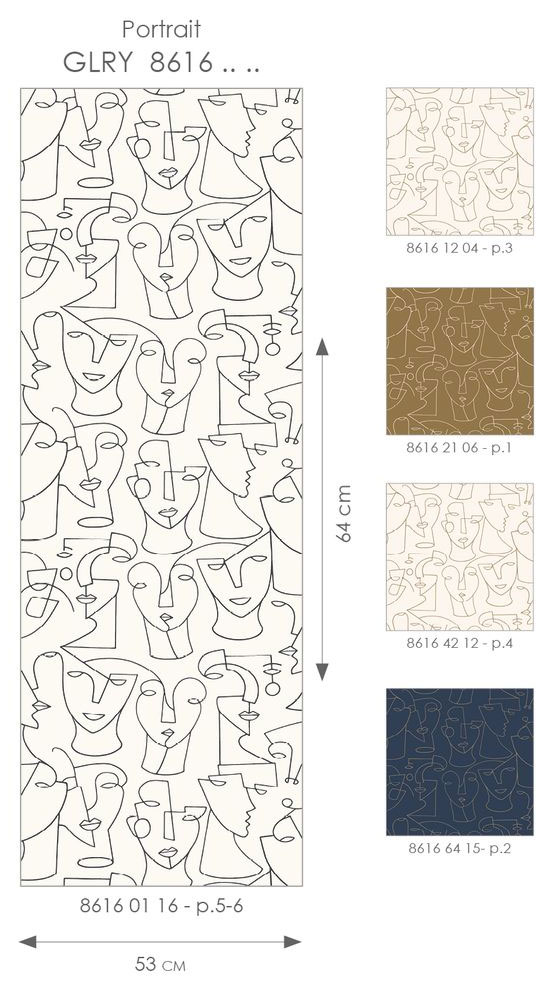 RAPPORT  DE  papel pintado PORTRAIT
