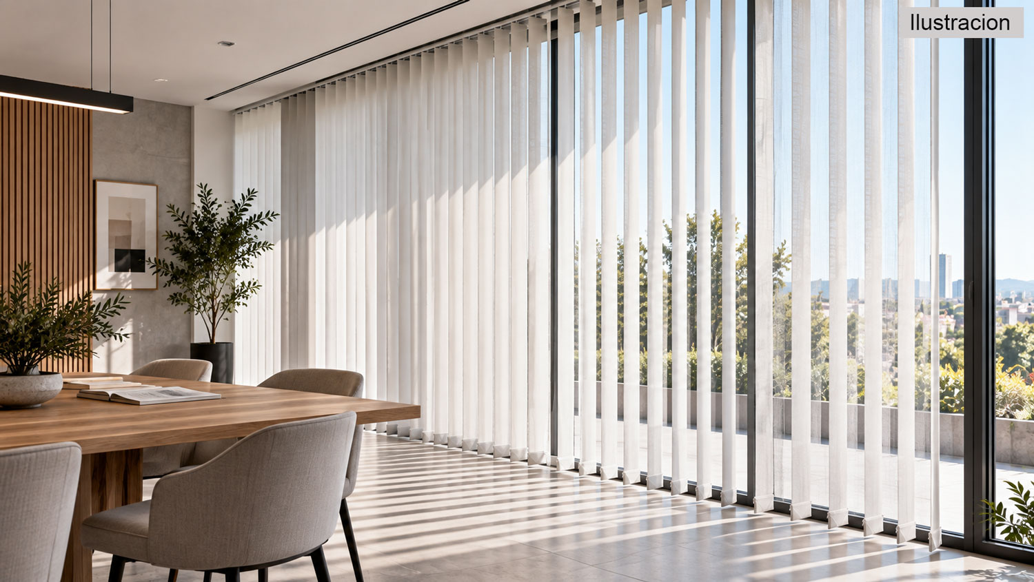 Cortinas verticales a medida
