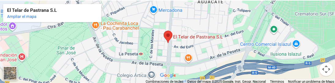 Localizacion tienda de cortinas y papel pintado el telar de pastrana