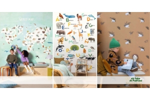 Papeles pintados para las habitaciones infantiles 