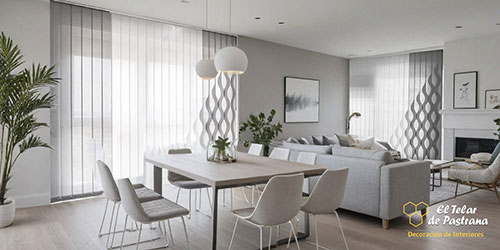 Cortinas Verticales con formas