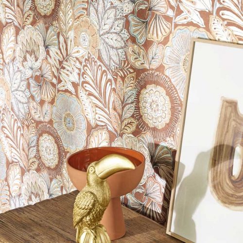 Batick marrón terracota beige gris natural888153482