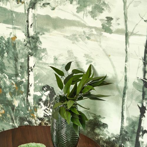 Forêt Boréale Vert Eucalyptus