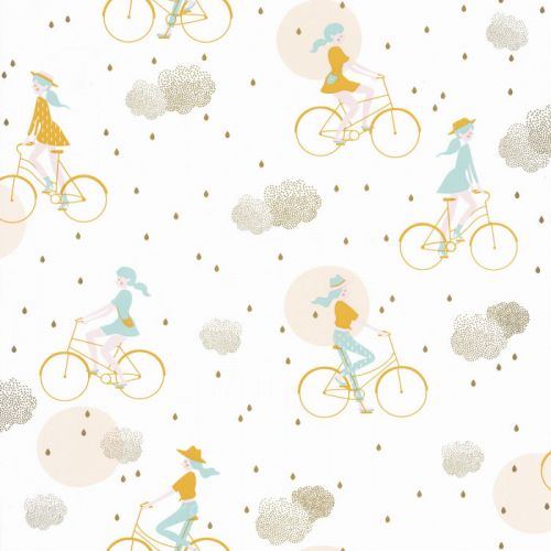 GIRL POWER LUCY IN THE SKY BLEU CIEL/JAUNE/BEIGE/DORE
