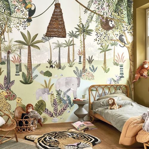 Mural infantil In the Heart of the Jungle