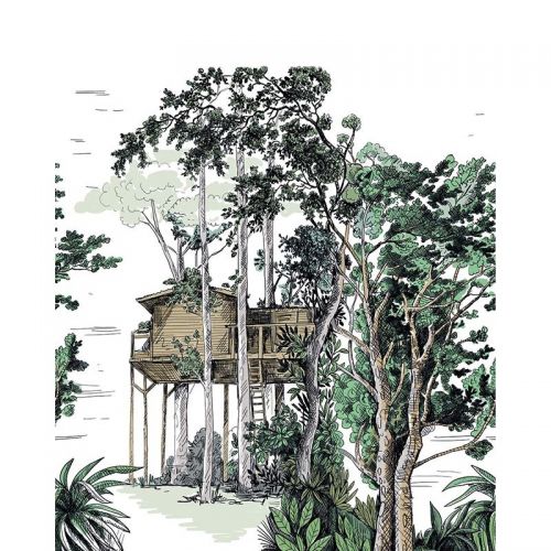 Mural The Garden Shed verde