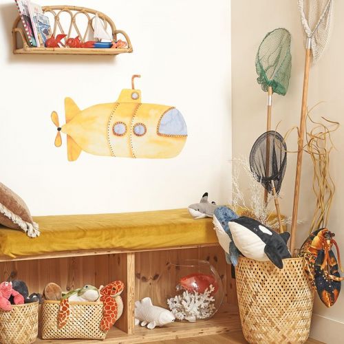 stickers infantil Yellow submarine spray up