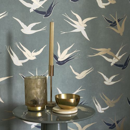 Swallow azul, blanco, oro 88637353