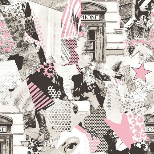 Papel pintado Urban patchwork de iberostil