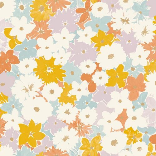 Flora Papel pintado Let's Go Girls  Caselio