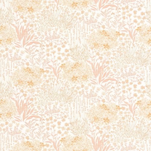 Arboleda florecida naranja rosa fondo blanco 88304419