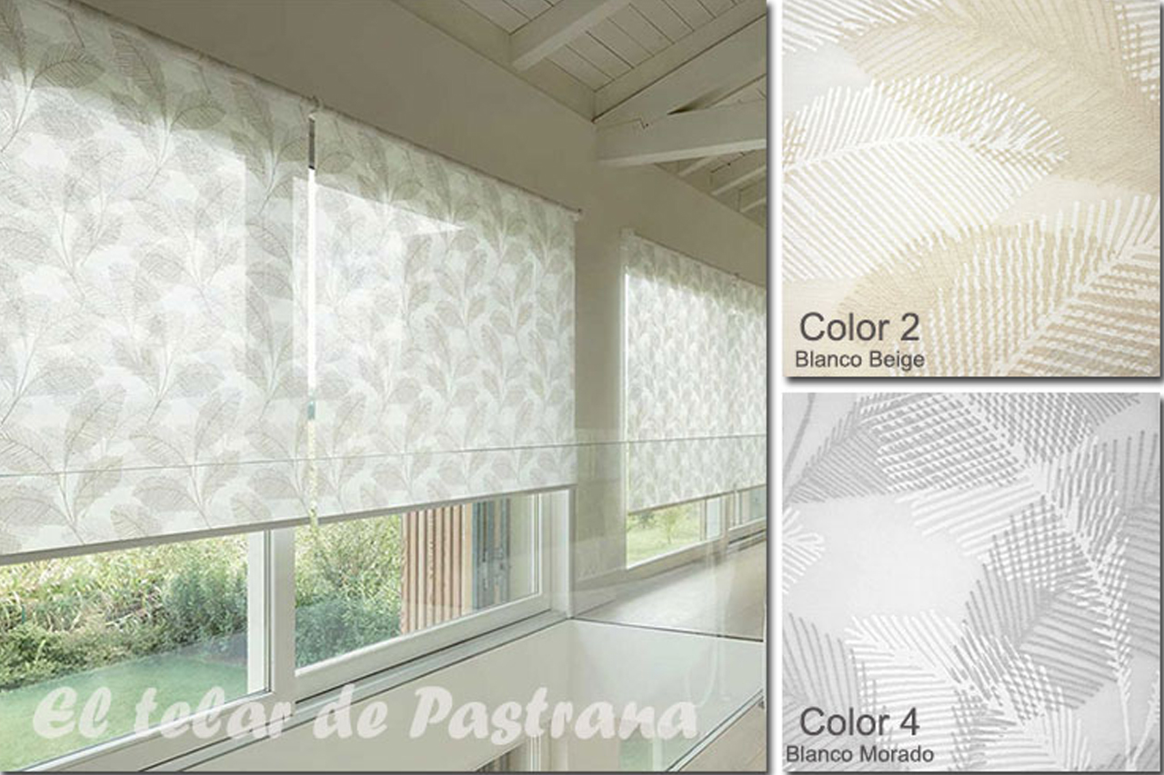 Estores estampados naturales